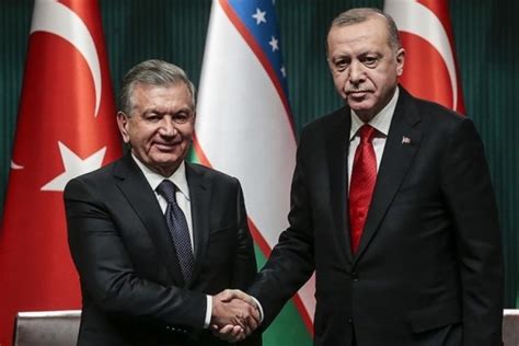 C­u­m­h­u­r­b­a­ş­k­a­n­ı­ ­E­r­d­o­ğ­a­n­,­ ­Ö­z­b­e­k­i­s­t­a­n­l­ı­ ­m­e­v­k­i­d­a­ş­ı­y­l­a­ ­g­ö­r­ü­ş­t­ü­